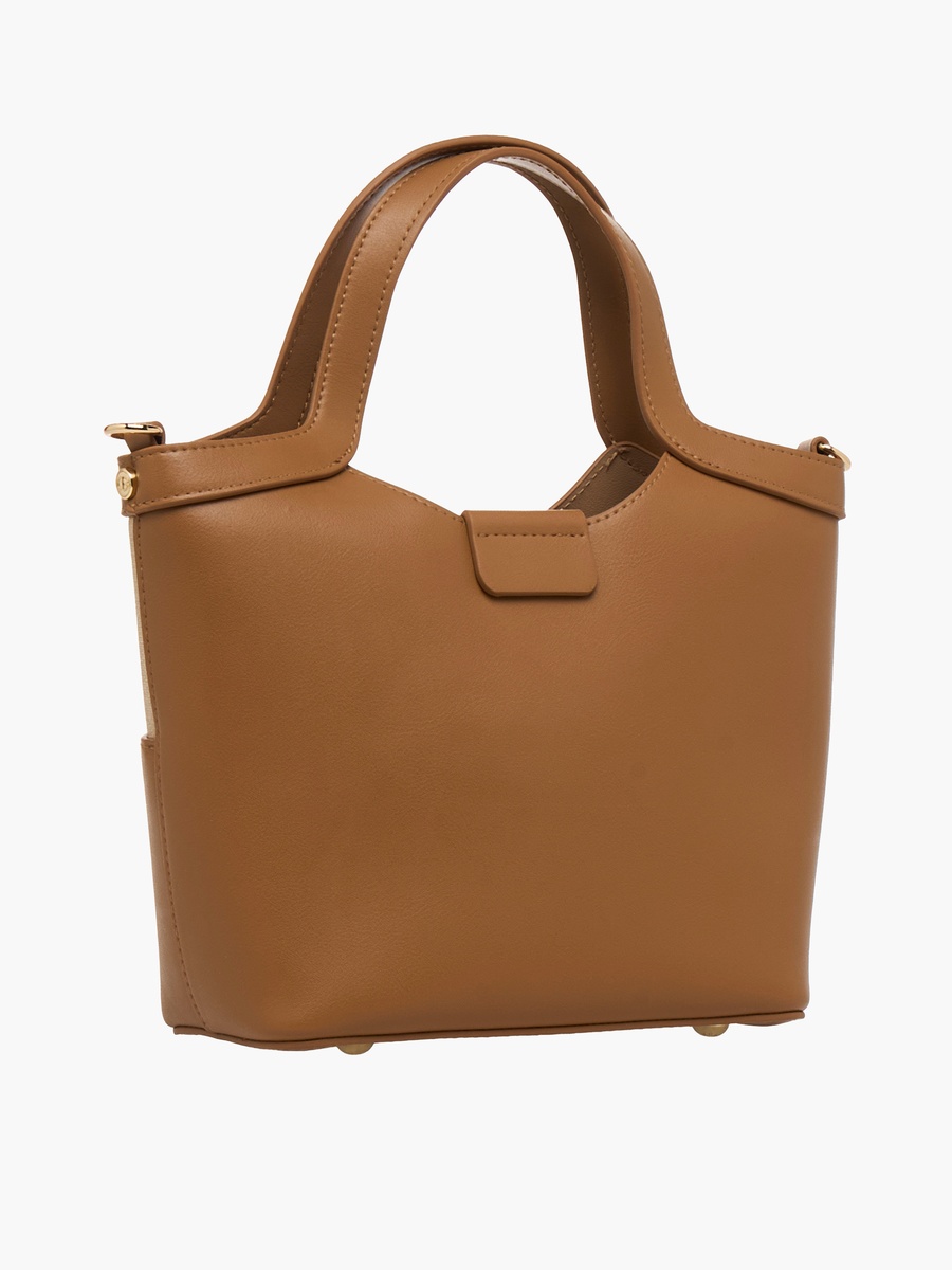 Colourblock Tote Bag with Wallet