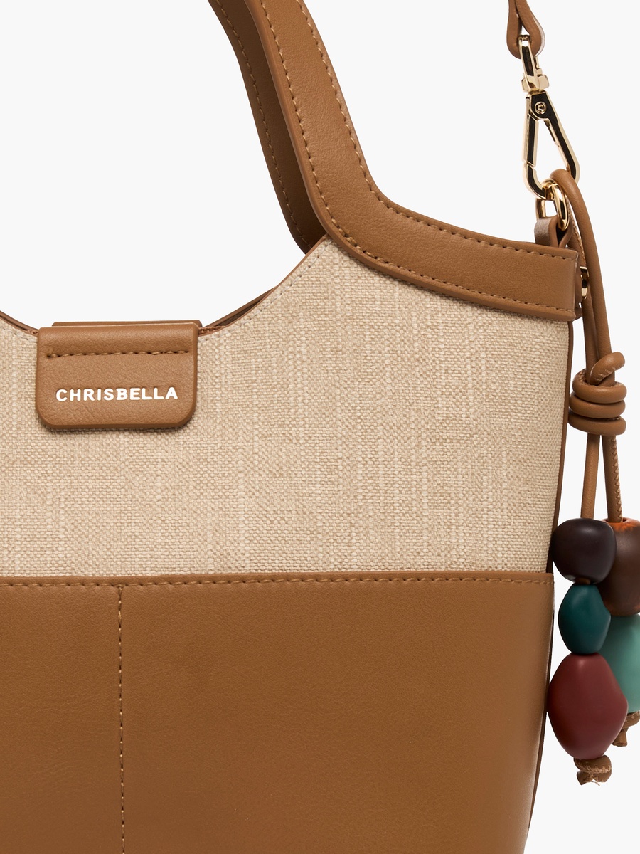 Colourblock Tote Bag with Wallet