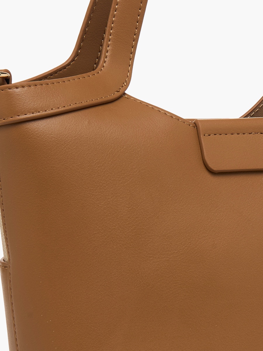 Colourblock Tote Bag with Wallet
