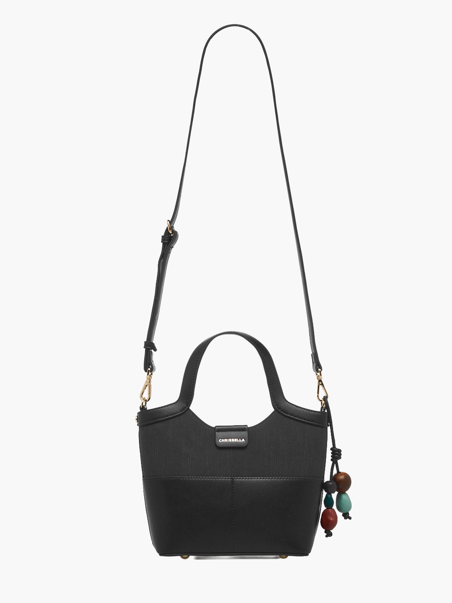 Textured Tote Bag with Coin Pouch