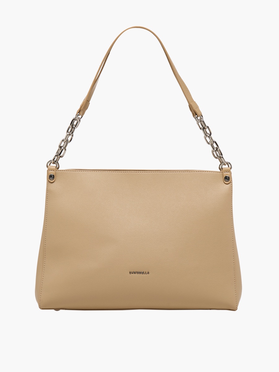 Plain Shoulder Bag with Pouch