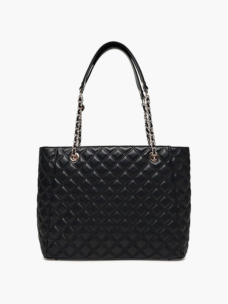 Giully Ii Diamond Quilted Double Handle Tote Bag with Zipper Closure