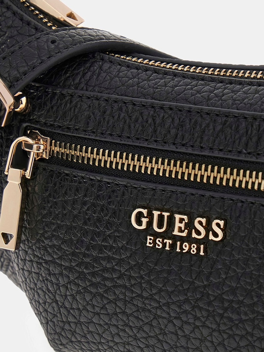 Marsha Pebbled Texture Crossbody Bag with Zipper Closure and Adjustable Strap