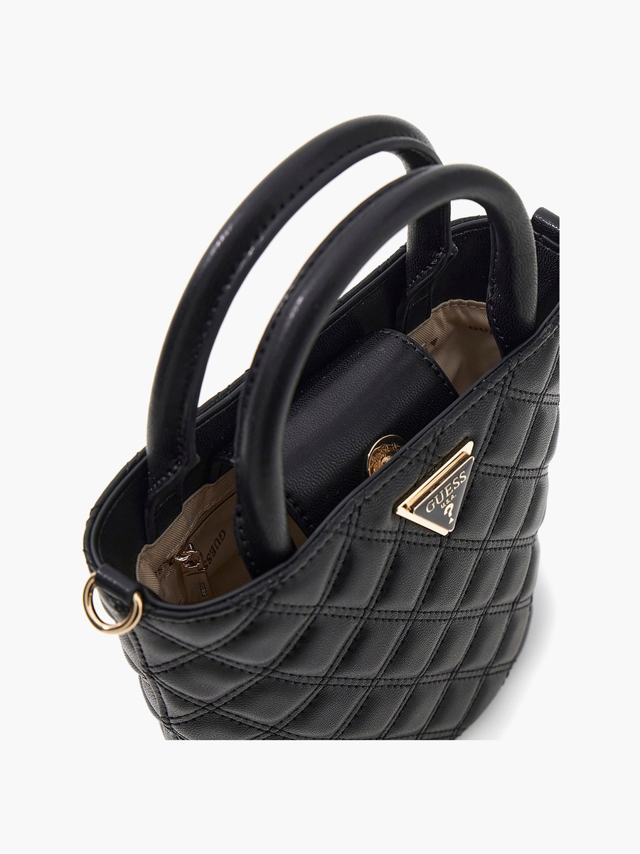 Giully Ii Quilted Double Handle Tote Bag with Magnetic Closure and Detachable Strap
