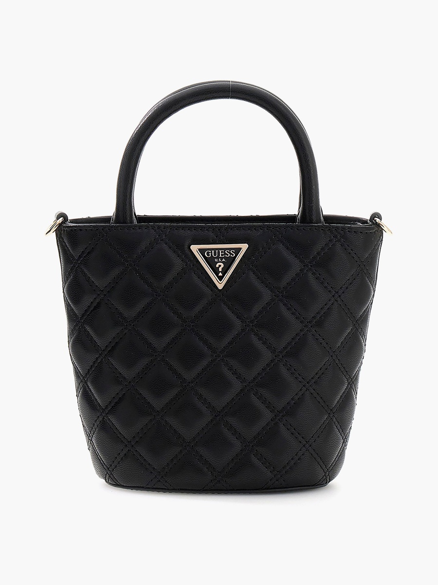 Giully Ii Quilted Double Handle Tote Bag with Magnetic Closure and Detachable Strap