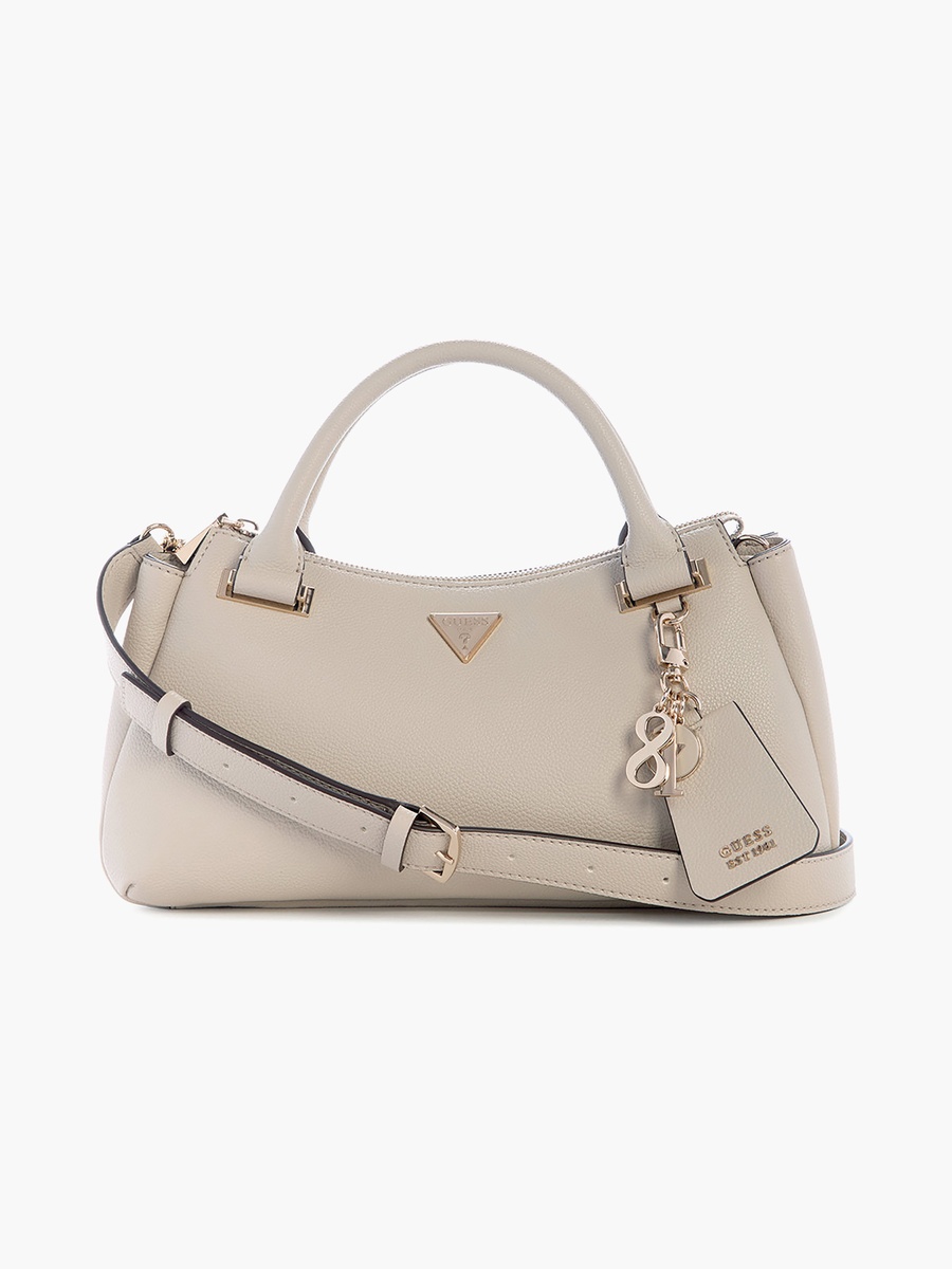 Evie Double Handle Satchel Bag with Zipper Closure and Adjustable Strap
