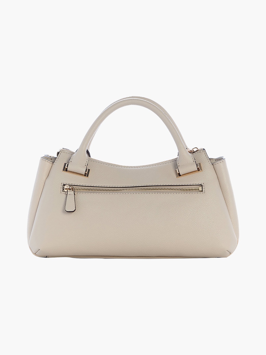 Evie Double Handle Satchel Bag with Zipper Closure and Adjustable Strap