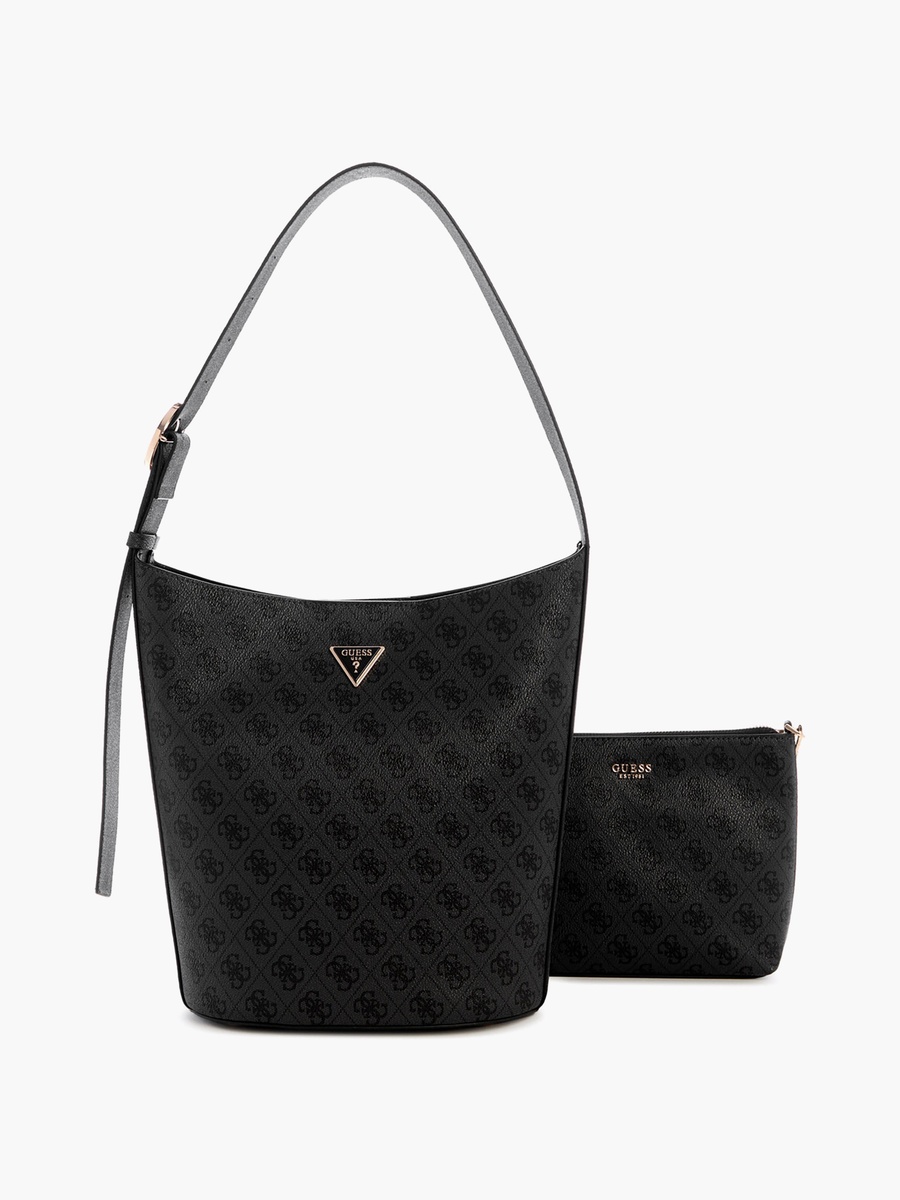 Meridian Ii Monogram Single Handle Bucket Bag and Pouch with Magnetic Closure