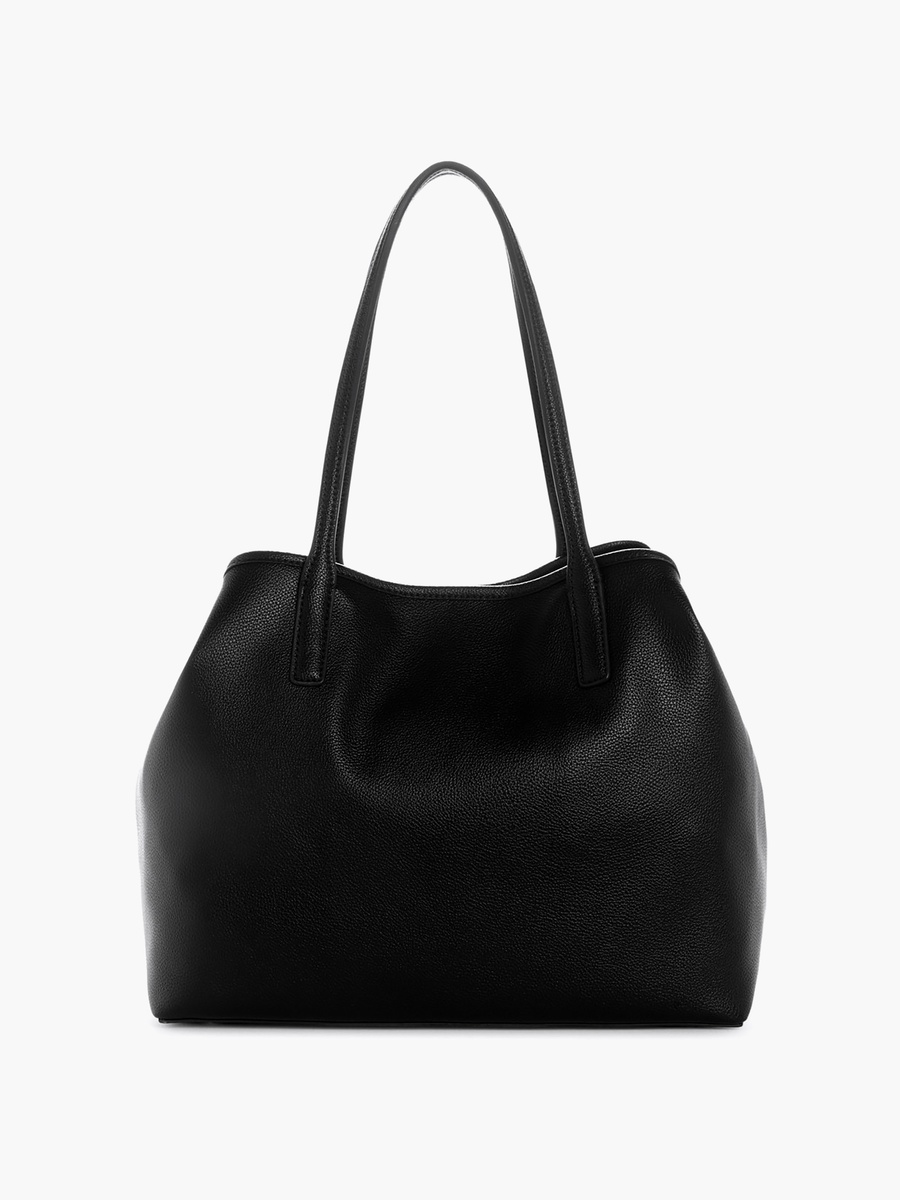 Victtoria Double Handle Tote Bag and Pouch with Magnetic Closure