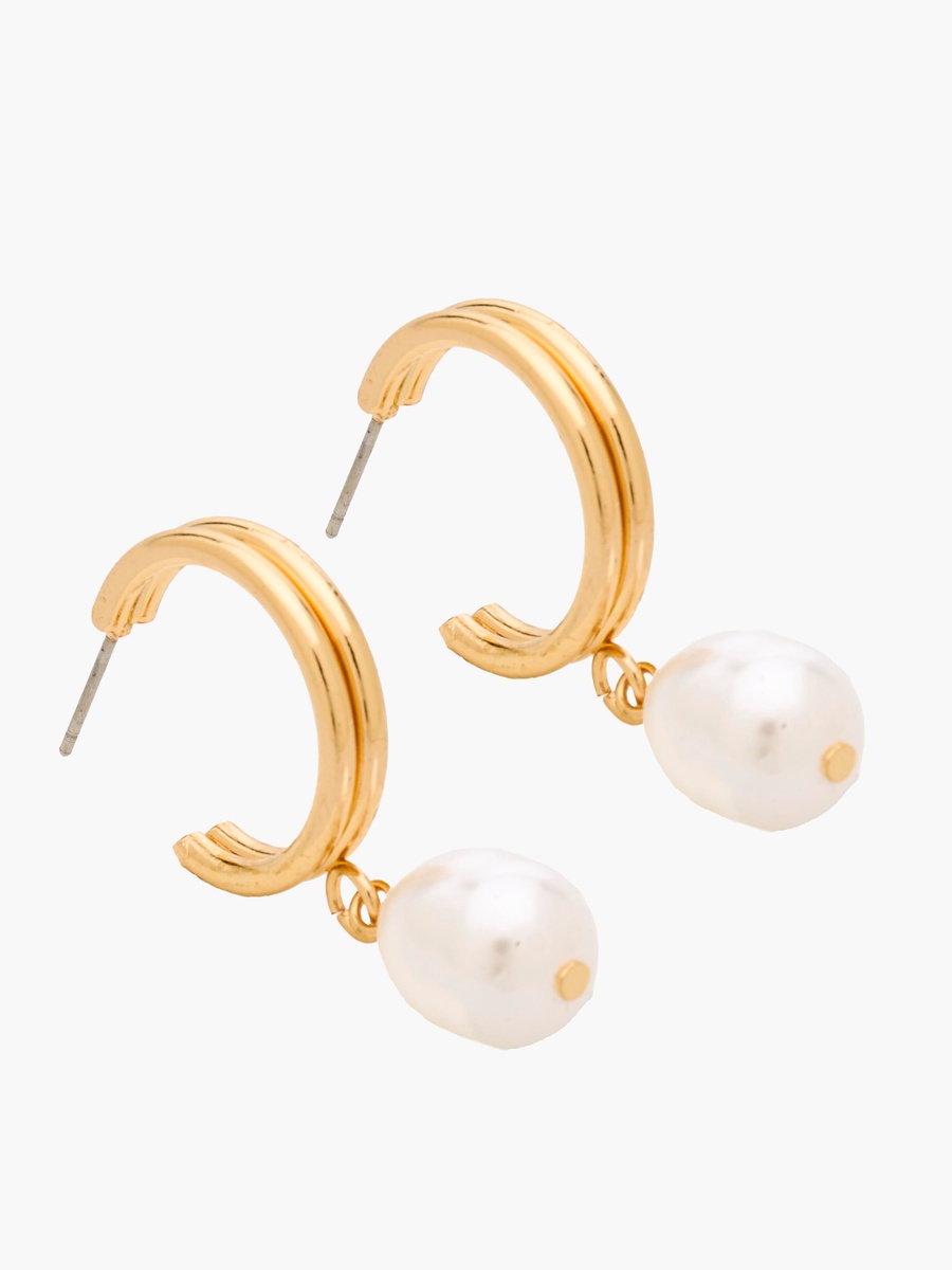Pack of 3 Metallic Finish Hoop Earrings with Pushback Closure