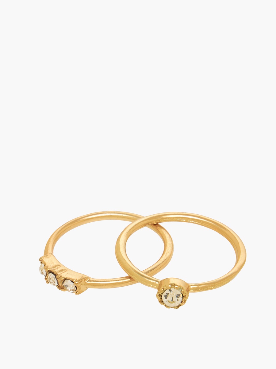 Set of 6 - Assorted Gold Tone Ring