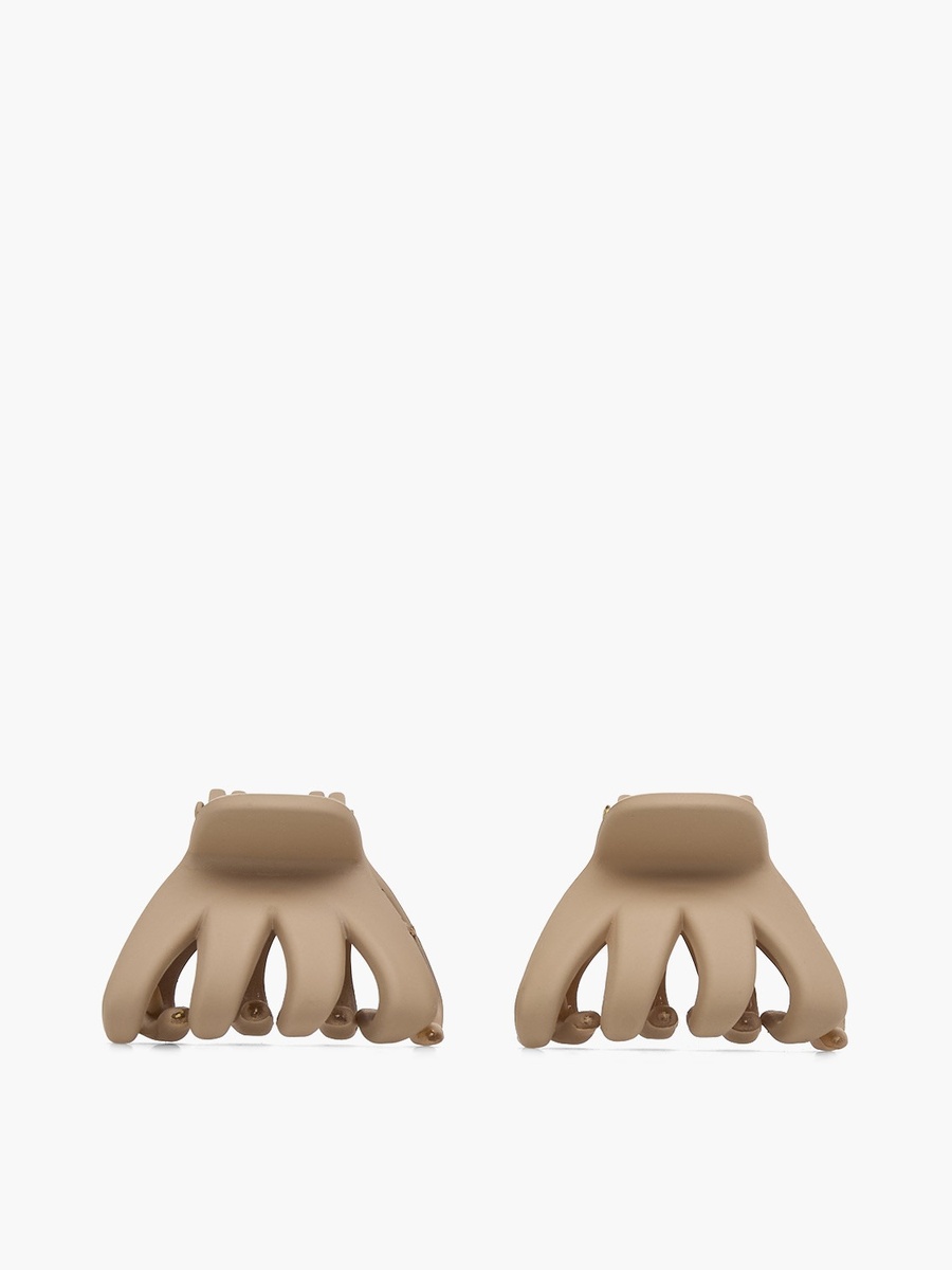 Pack of 6 Curved Hair Clamps with Matte Finish