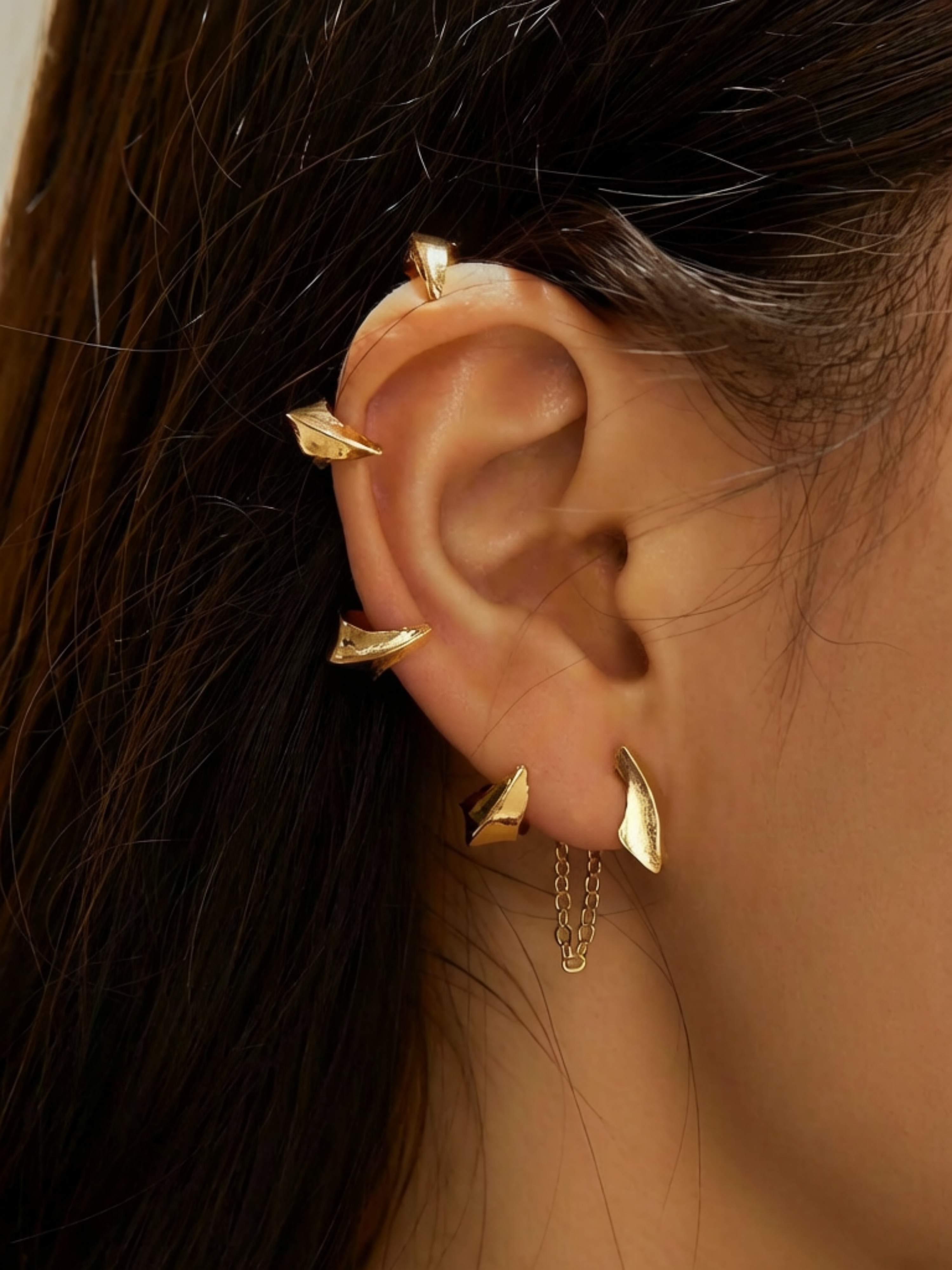 Golden Ear Cuff Set - Casual