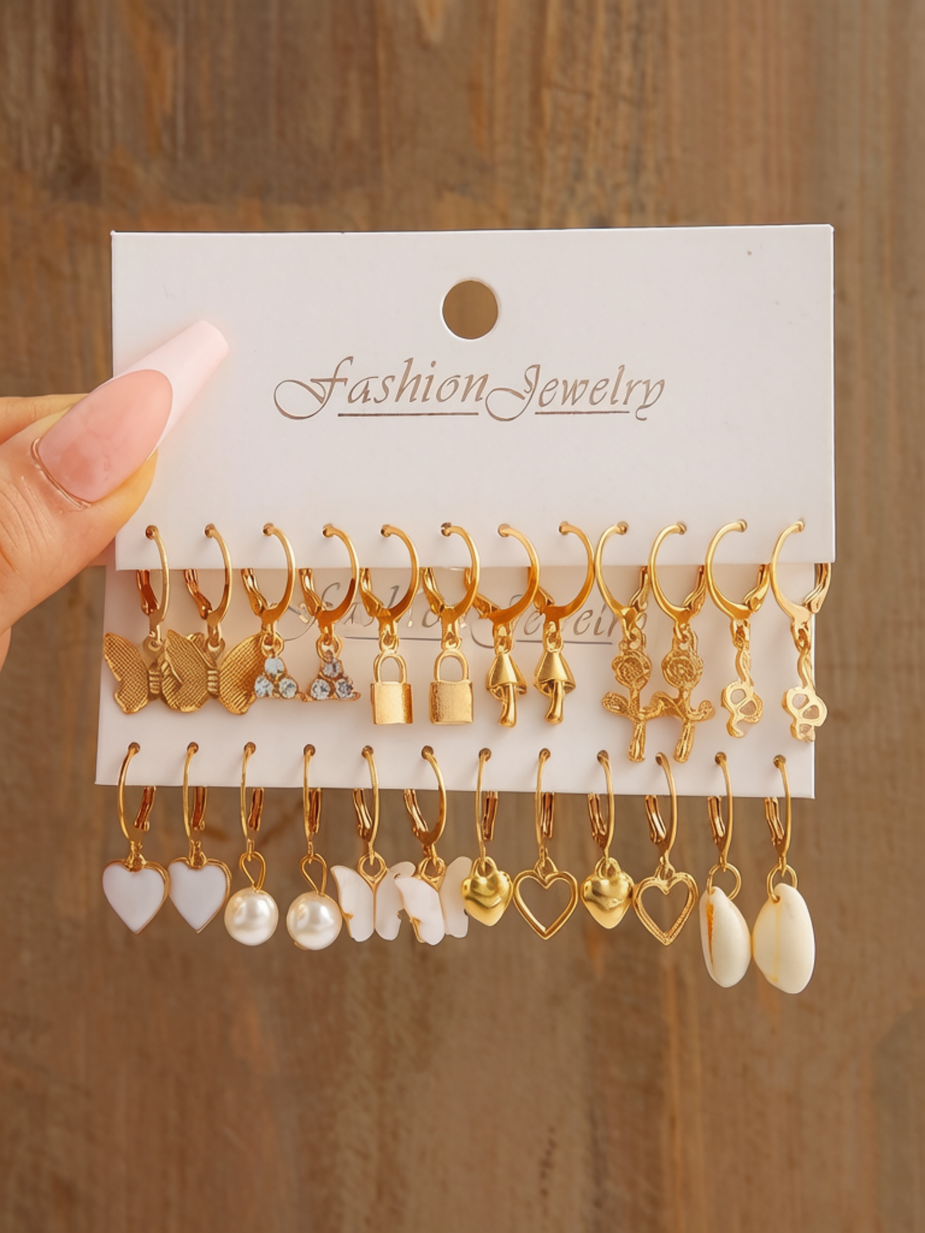 Gold Hoop Earrings Set - Casual Collection