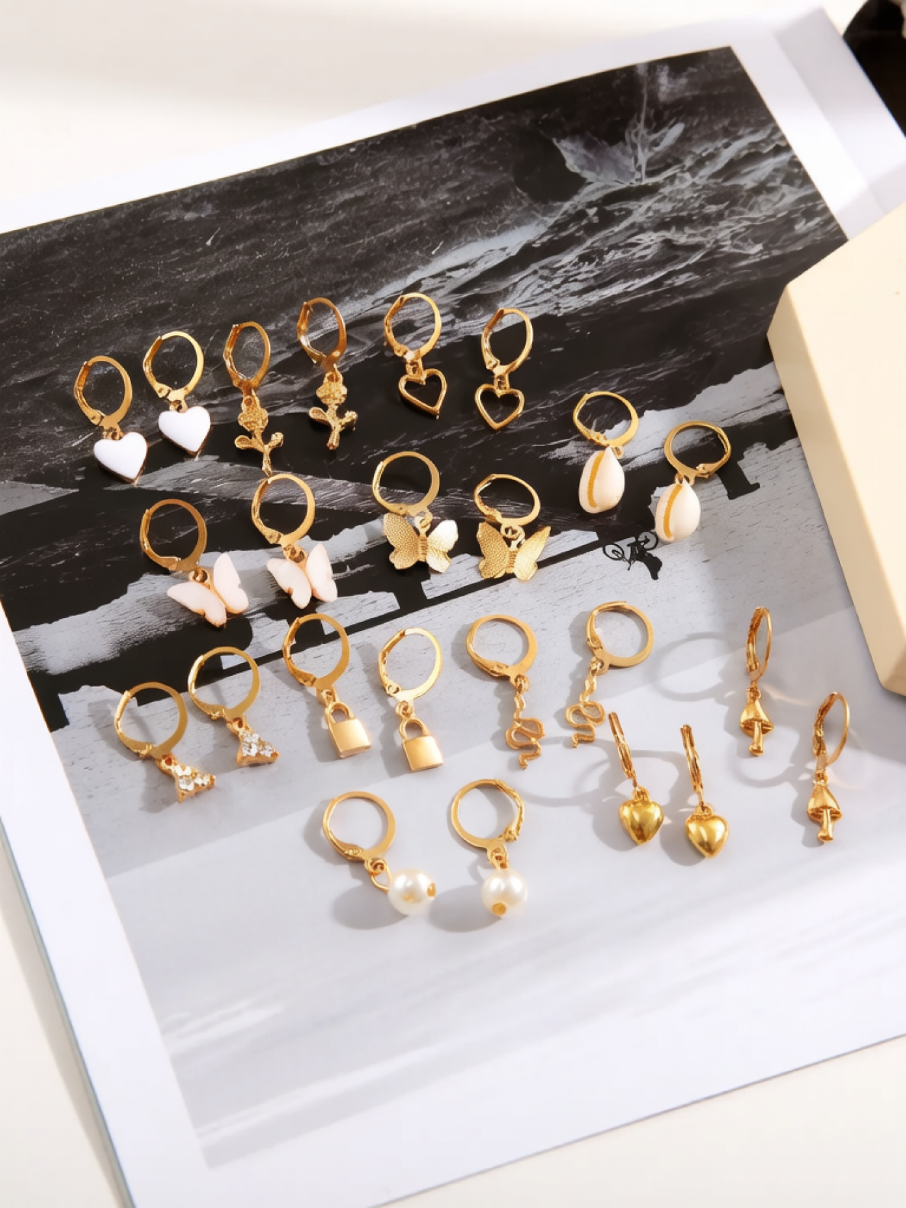 Gold Hoop Earrings Set - Casual Collection