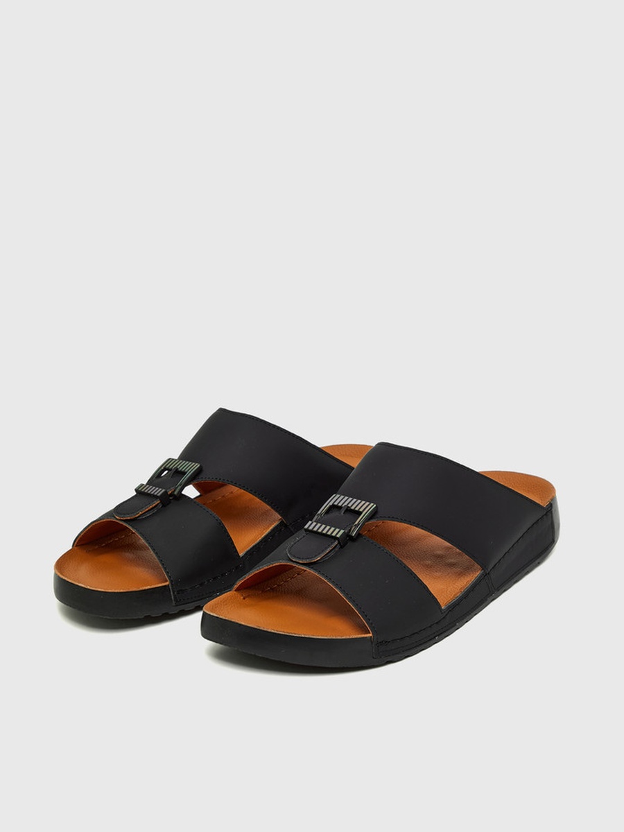 Men Black SNOL Comfort Sandals