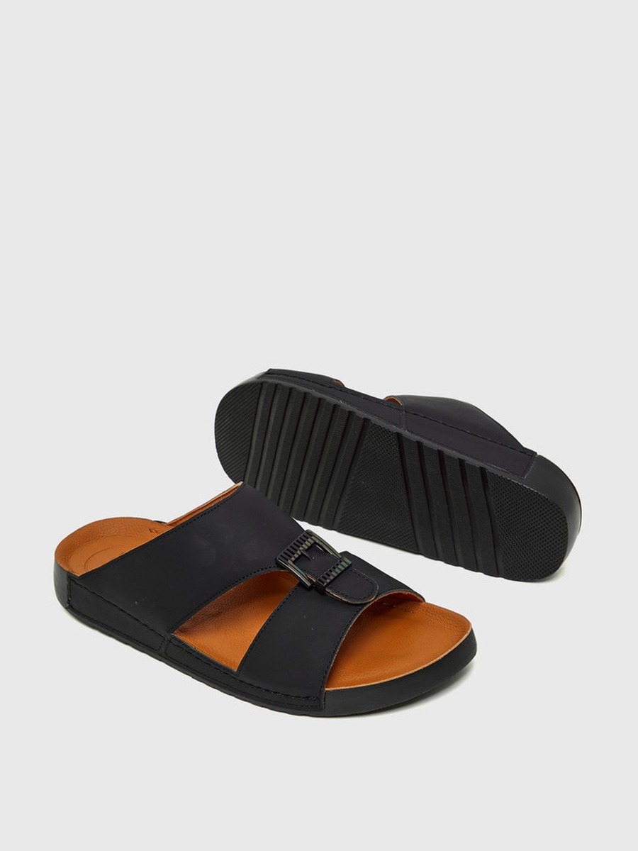 Men Black SNOL Comfort Sandals