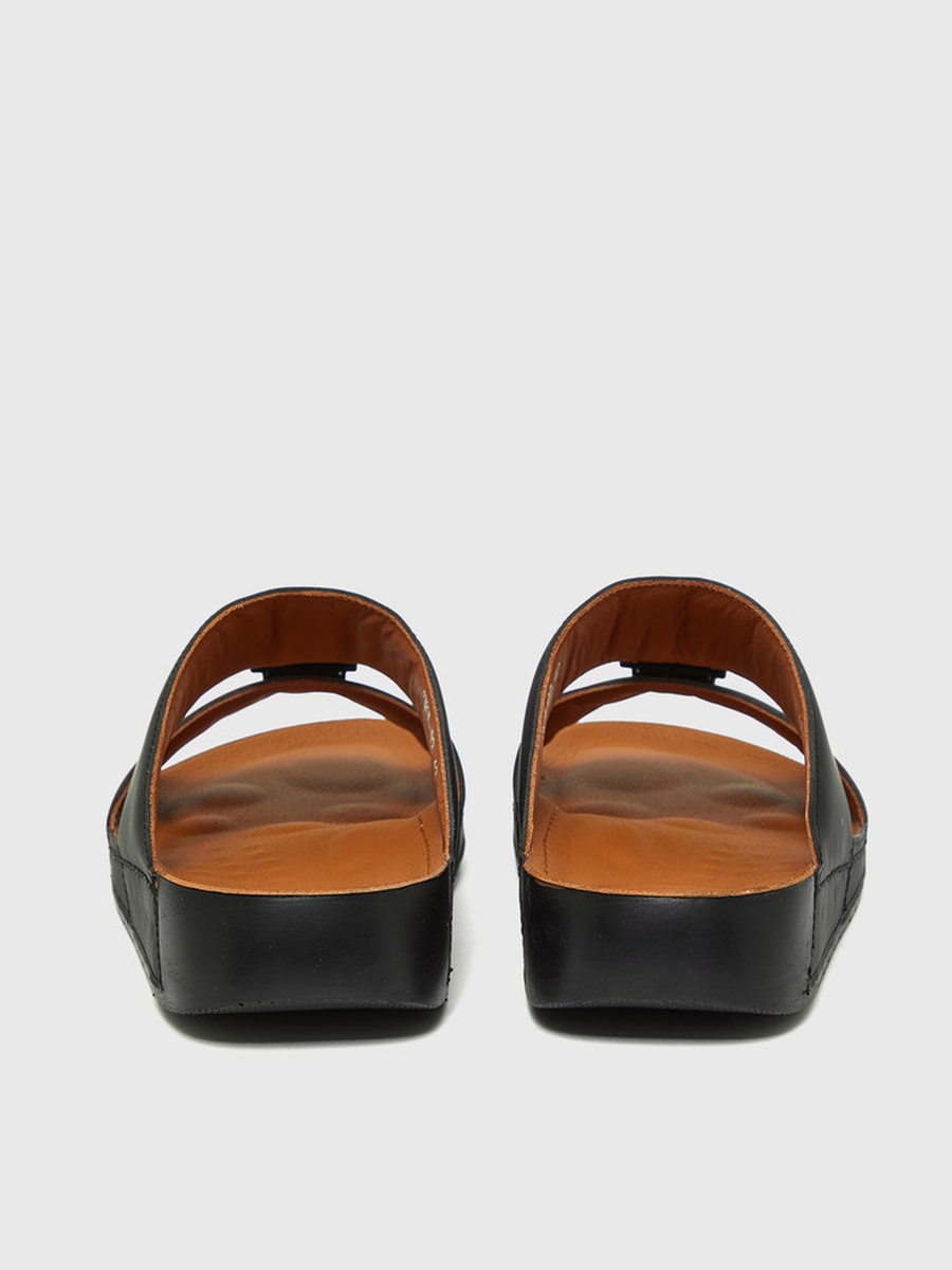 Men Black SNOL Comfort Sandals