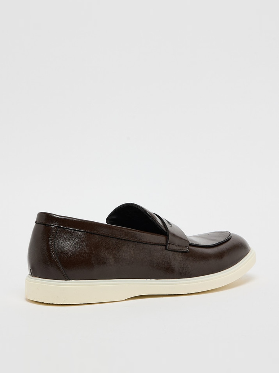 Brown Mmillo Plain Penny Loafers