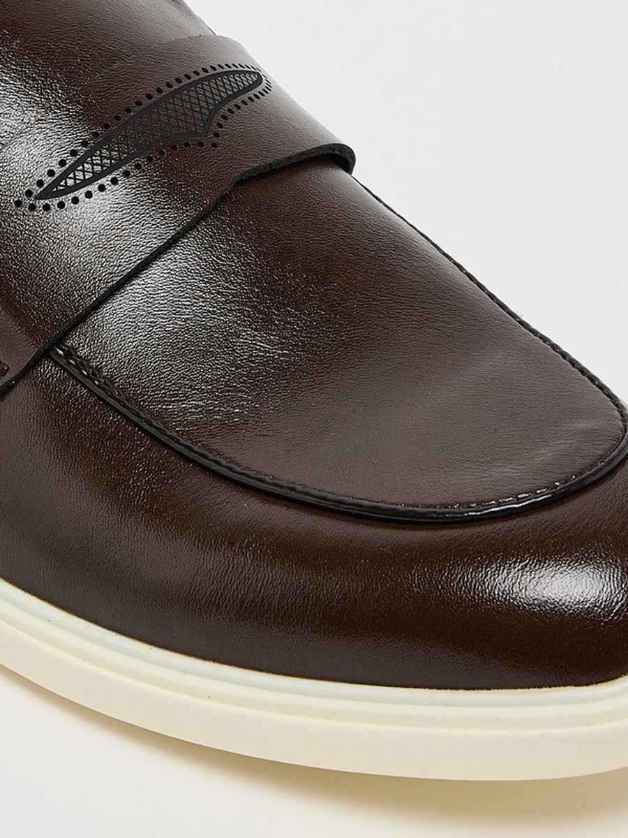 Brown Mmillo Plain Penny Loafers