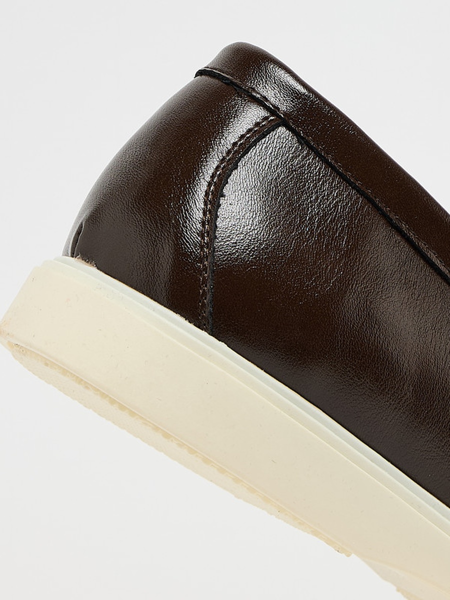 Brown Mmillo Plain Penny Loafers