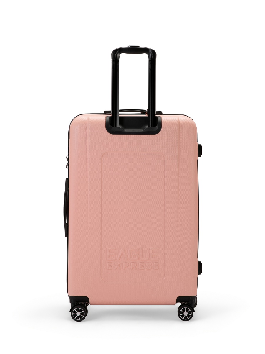 3-Piece Defender ABS Hard Trolley Set, Baby Pink (20/24/28 Inch)