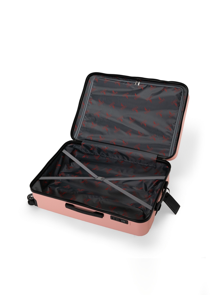 3-Piece Defender ABS Hard Trolley Set, Baby Pink (20/24/28 Inch)