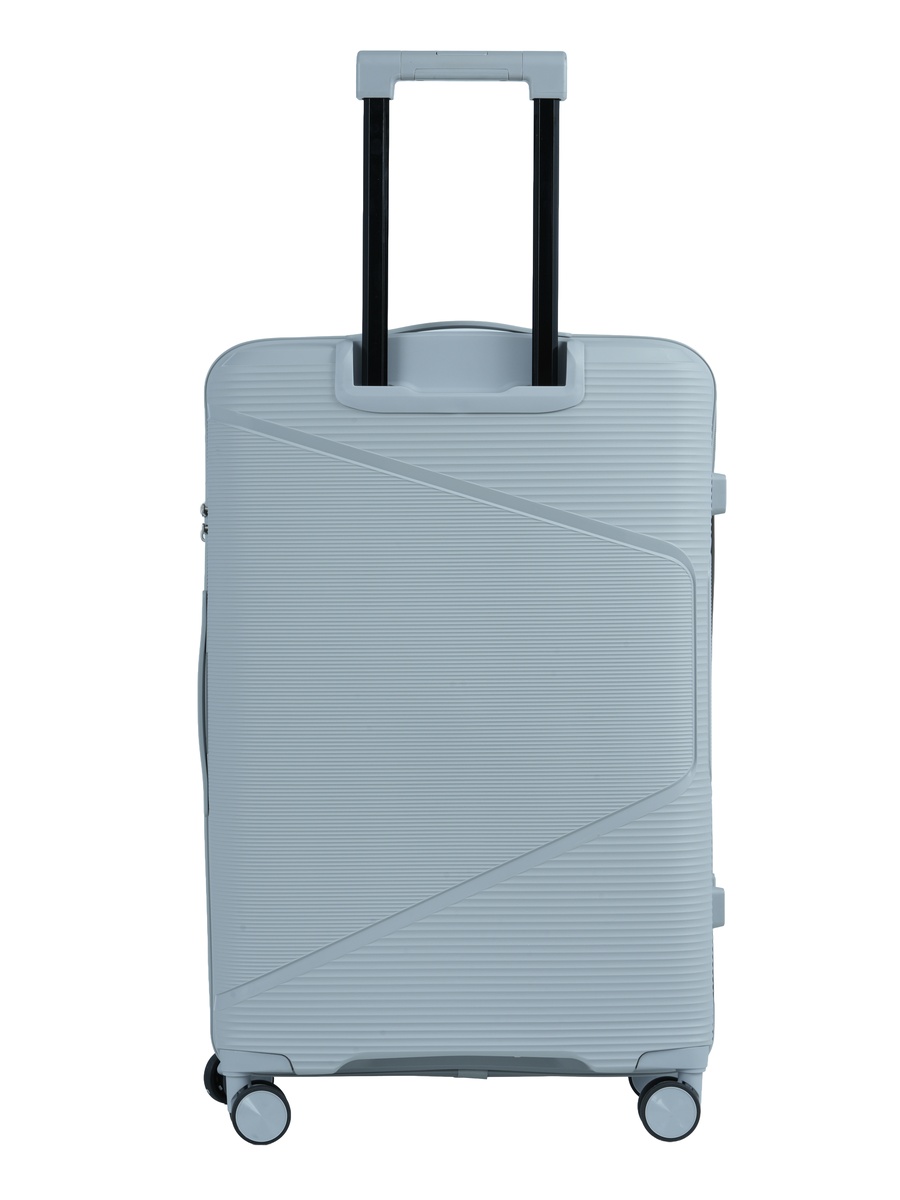 3-Piece Cruiser Elite PP Hard Trolley Set, Silver (20/24/28 Inch)