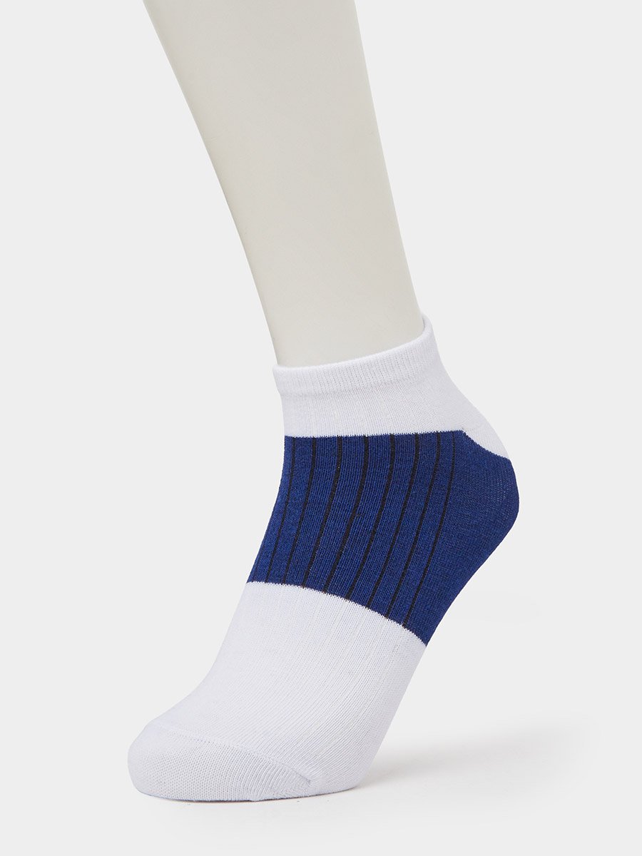 Pack of 5 - Multi-Color Striped Ankle Socks