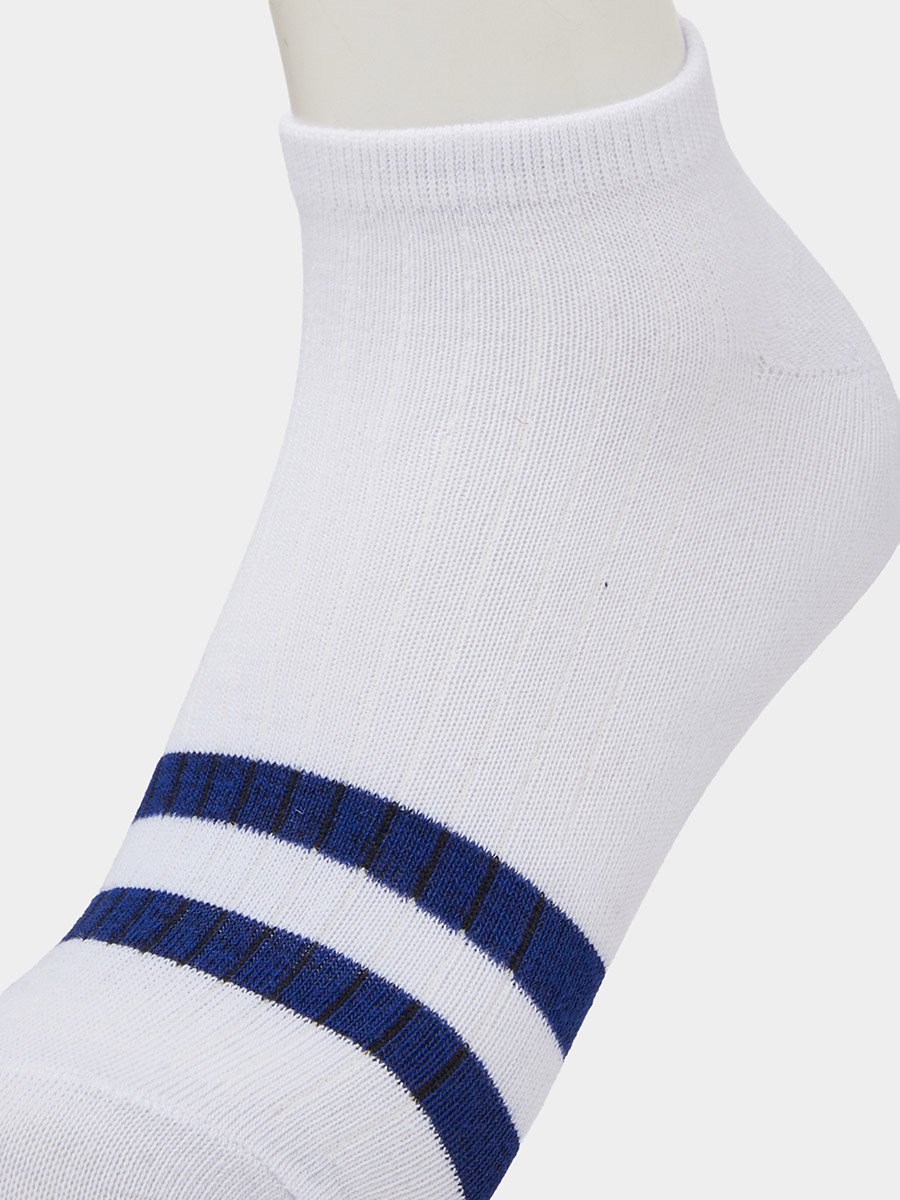Pack of 5 - Multi-Color Striped Ankle Socks