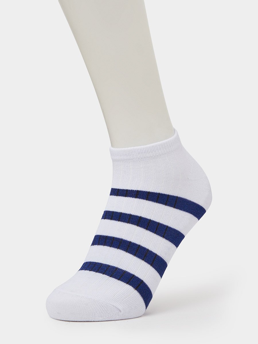 Pack of 5 - Multi-Color Striped Ankle Socks