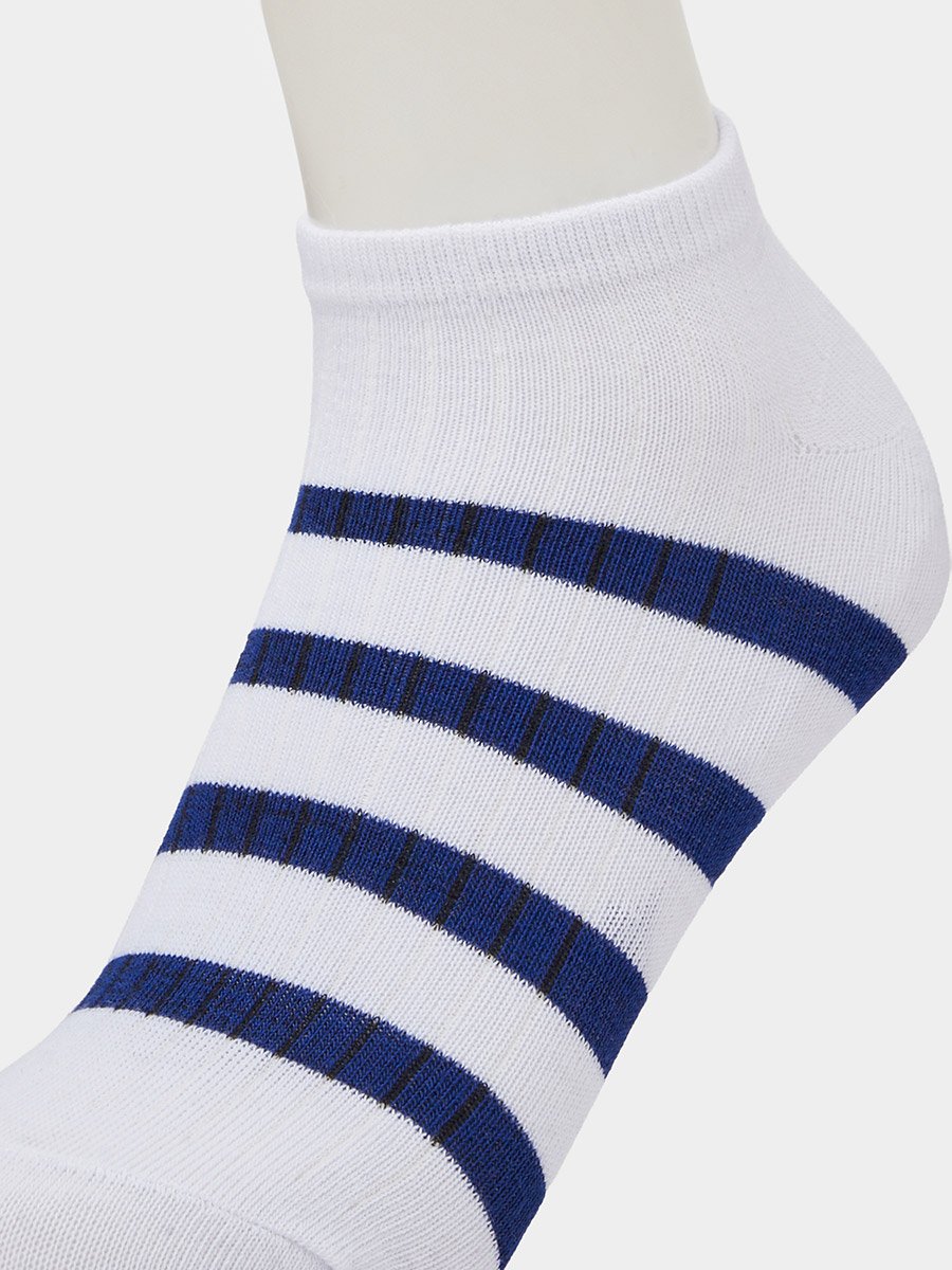 Pack of 5 - Multi-Color Striped Ankle Socks