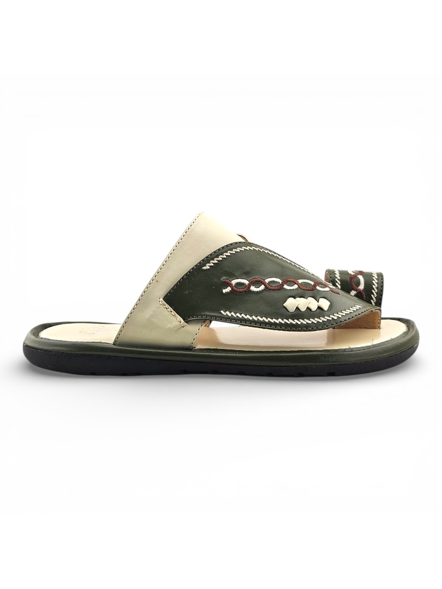 Boys Embroidered Strap Shargi Sandals