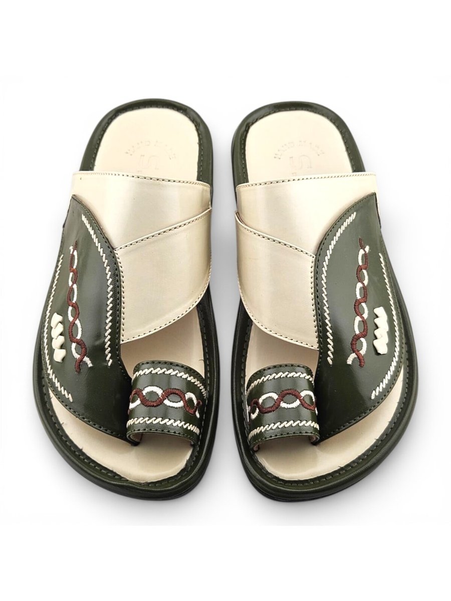 Boys Embroidered Strap Shargi Sandals