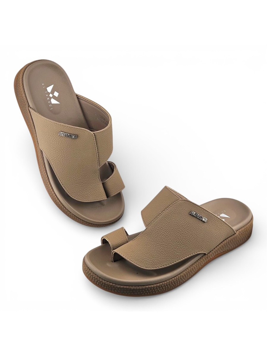 Men Khaki Comfort Sandals