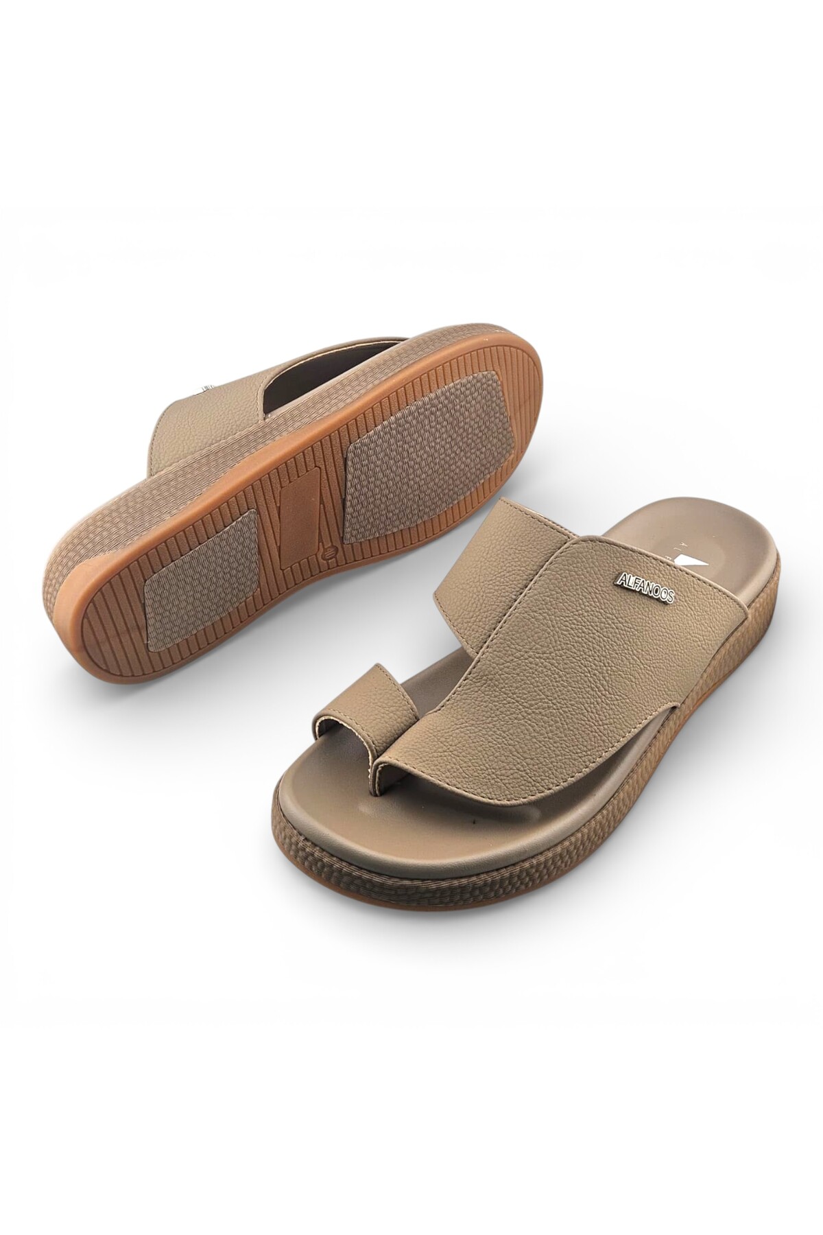 Men Khaki Comfort Sandals