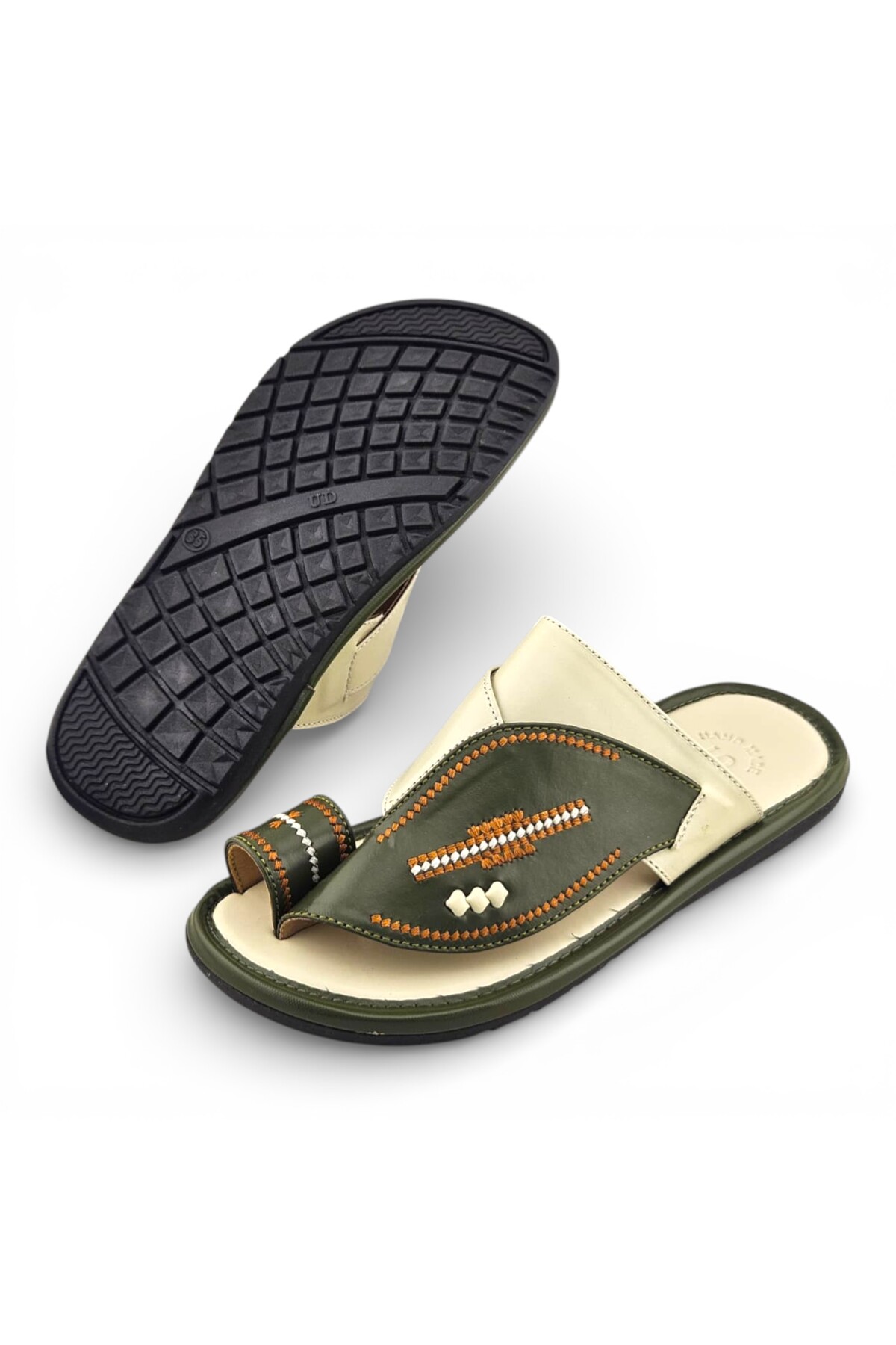 Boys Embroidered Toe-Loop Sharqi Arabic Sandals