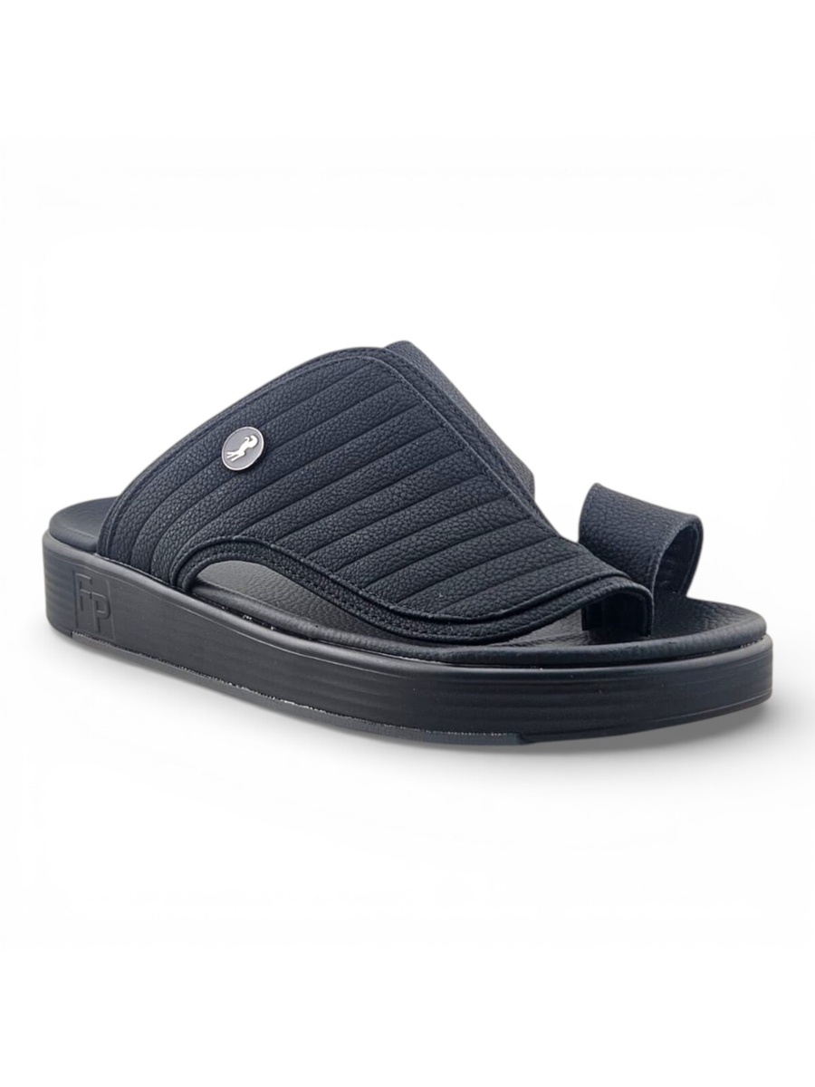 Men Black Comfort Slide Sandals