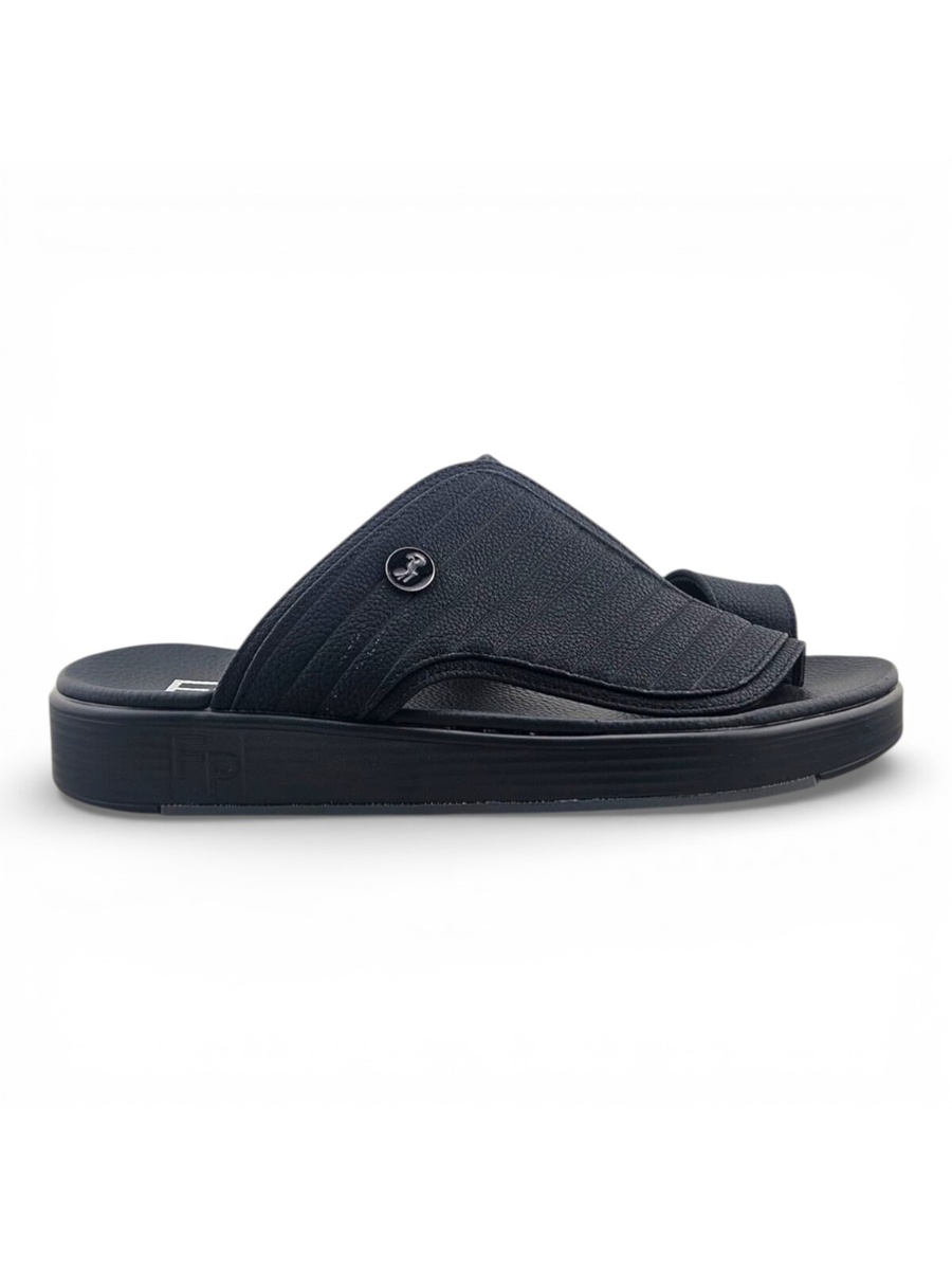 Men Black Comfort Slide Sandals