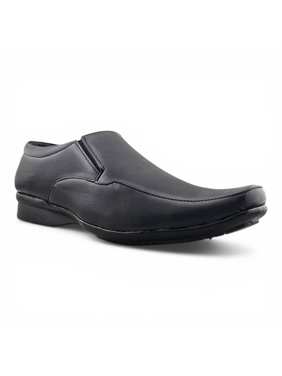 Men Black Slip-On Loafers