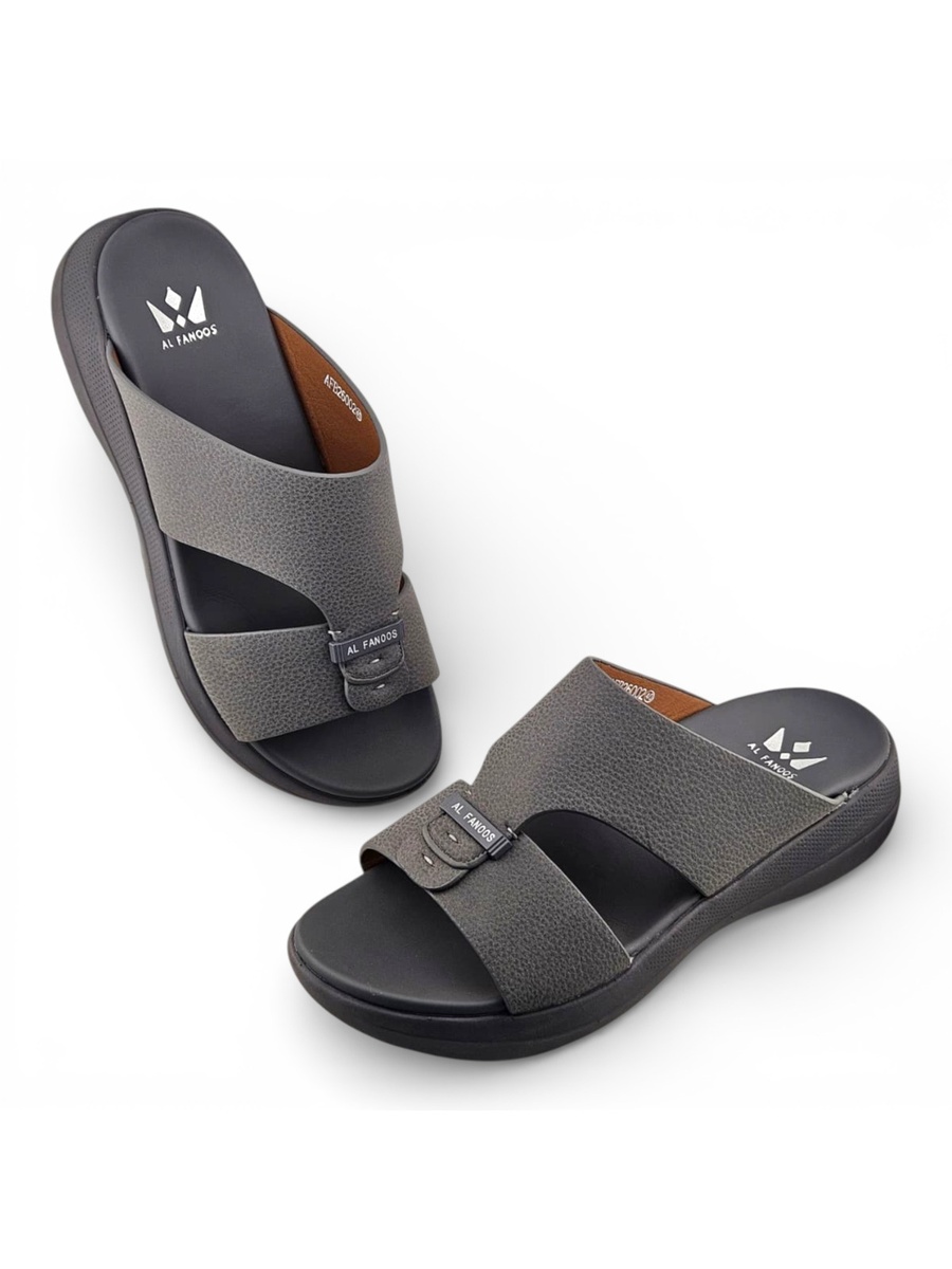 Men Grey Casual Slide Sandals