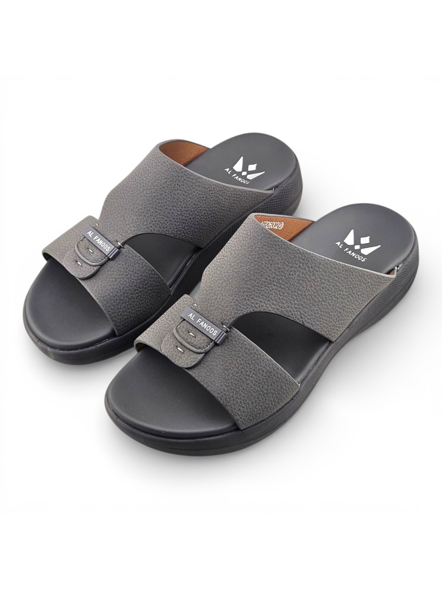 Men Grey Casual Slide Sandals