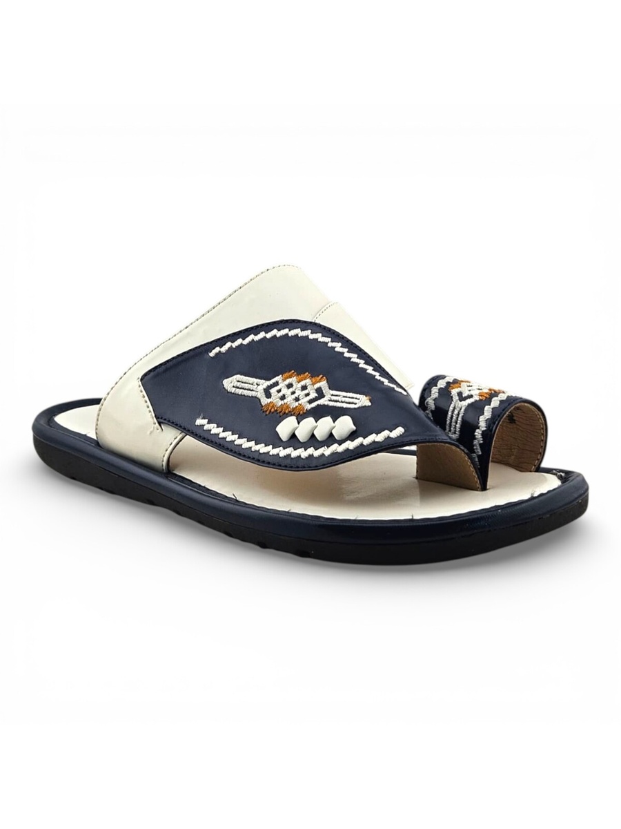 Boys Embroidered Toe-Loop Sharqi Arabic Sandals