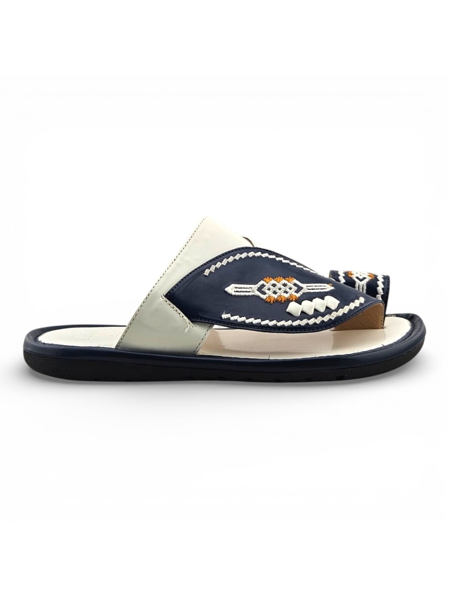 Boys Embroidered Toe-Loop Sharqi Arabic Sandals