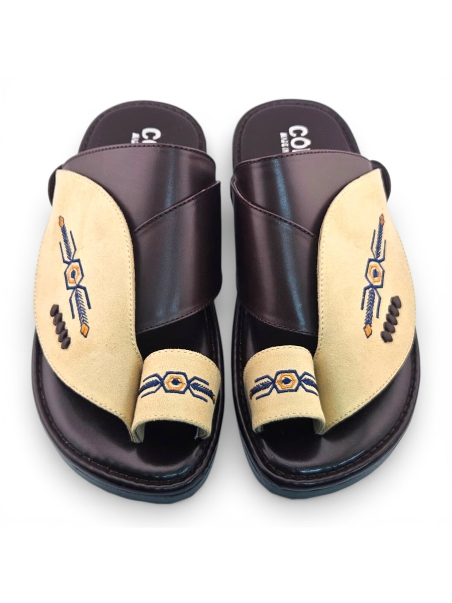 Multi-Color Embroidered Arabic Sandals
