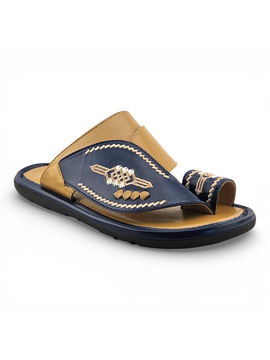 Boys Embroidered Toe-Loop Sharqi Arabic Sandals