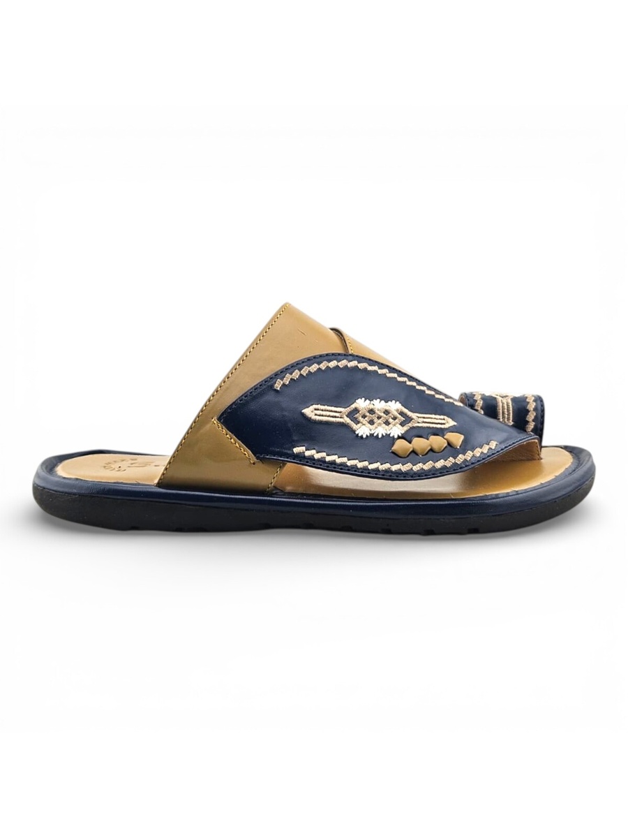 Boys Embroidered Toe-Loop Sharqi Arabic Sandals