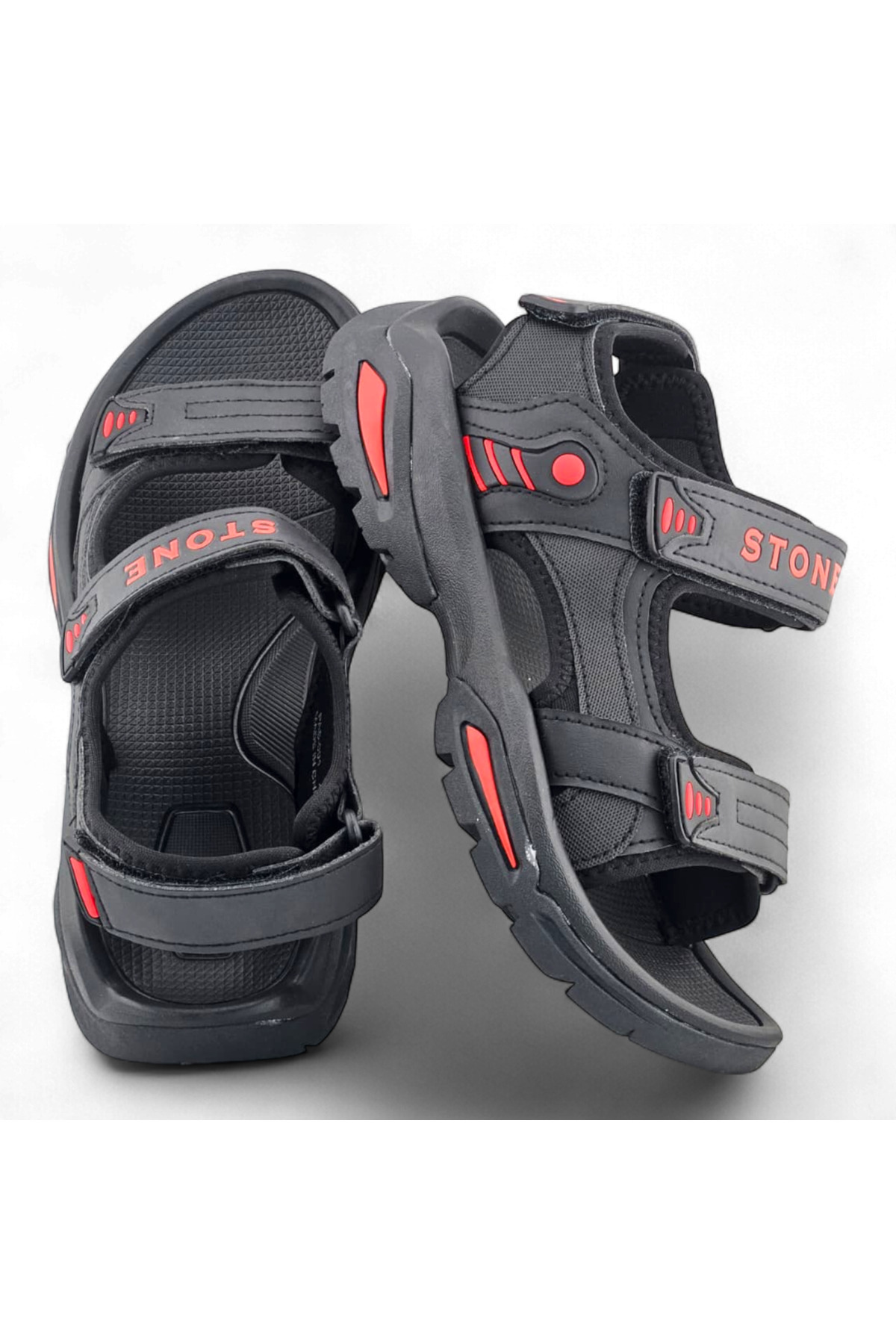 Men Black Casual Sandals - Comfortable Outdoor Footwear