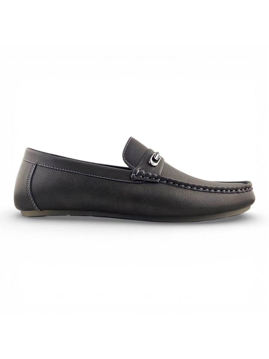 Men Grey Slip-On Loafers