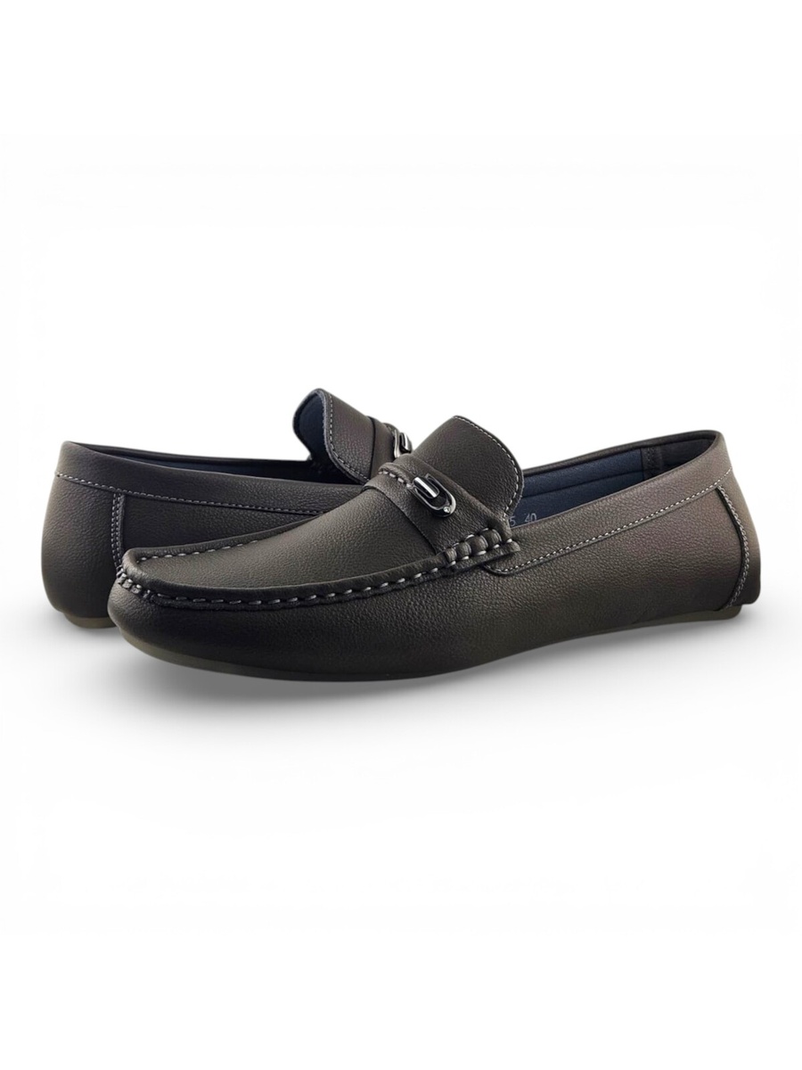 Men Grey Slip-On Loafers